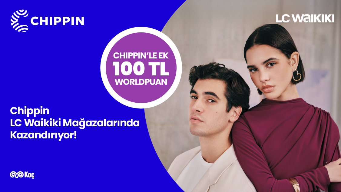 World’e özel LC Waikiki mağazalarından tek seferde yapılacak 1.250 TL ve üzeri alışverişe 250 TL, 2.500 TL ve üzeri alışverişe 500 TL değerinde Worldpuan! Üstelik Chippin uygulaması üzerinden LC Waikiki mağazalarından yapacağınız 1.250 TL ve üzeri alışverişe ek 50 TL, 2.500 TL ve üzeri alışverişe ek 100 TL değerinde Worldpuan!