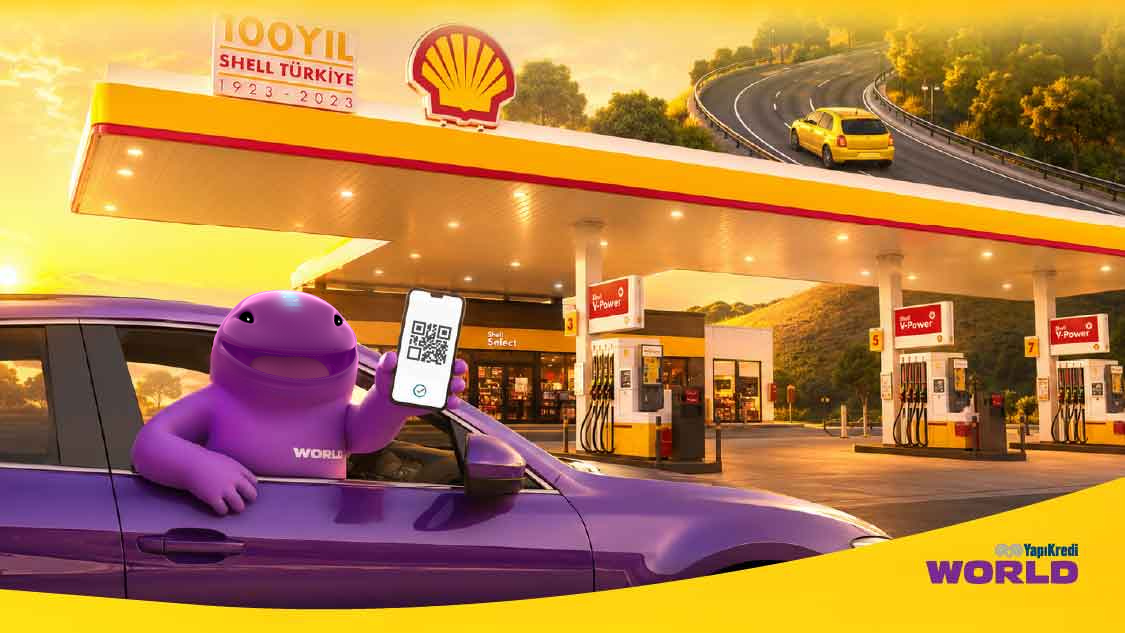 Shell istasyonlarında 1.400 TL ve üzeri 4 harcamandan birini World Pay ile gerçekleştir, 400TL’ye ek 50 TL, toplamda 450TL Worldpuan kazan!