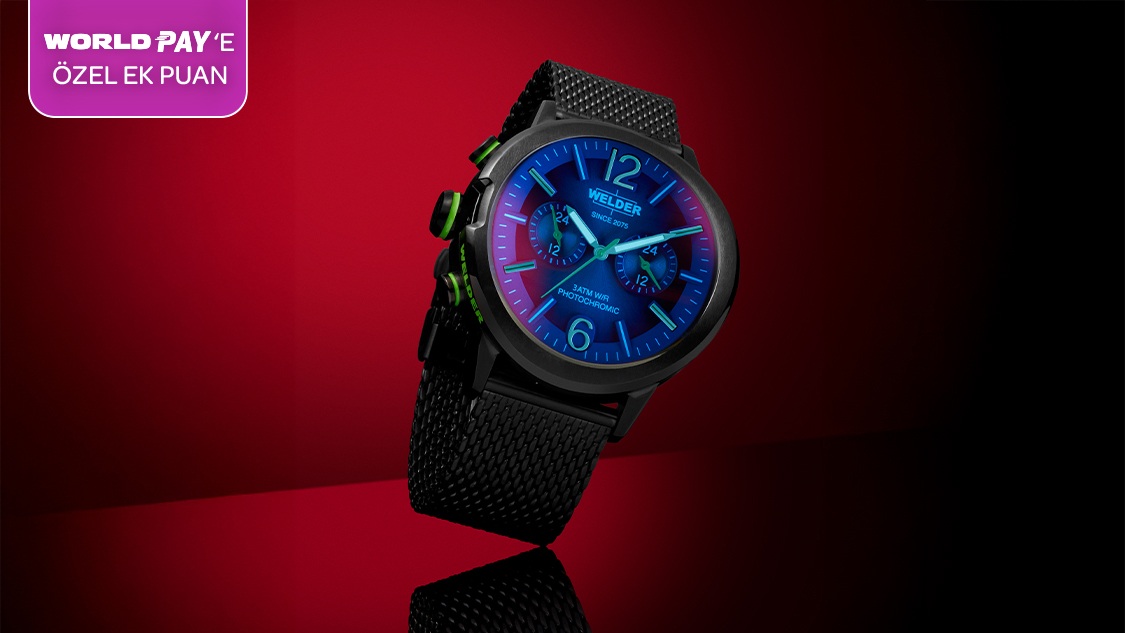 World’e özel 6-31 Ekim 2025 tarihleri arasında 10.000 TL ve üzeri Saat&Saat alışverişinize 750 TL, World Pay ile ek 250 TL toplam 1.000 TL Worldpuan fırsatını kaçırmayın!