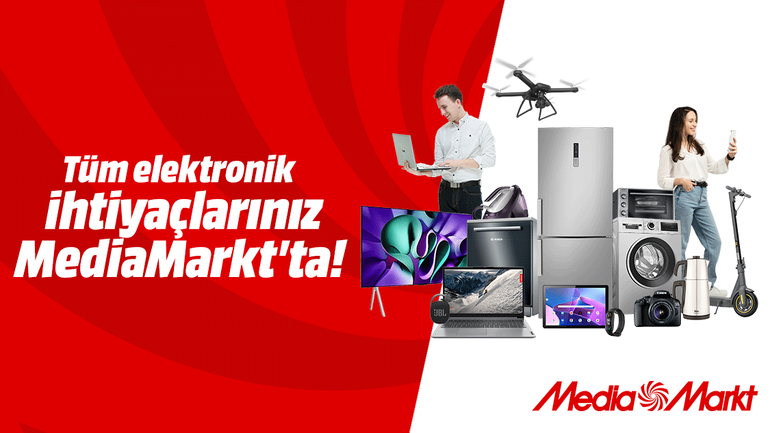 31 Aralık 2025 tarihine kadar MediaMarkt mağazaları, MediaMarkt mobil uygulaması ve www.mediamarkt.com.tr'den yapacağınız alışverişlerinizde peşin fiyatına 9 aya varan taksit fırsatı! 