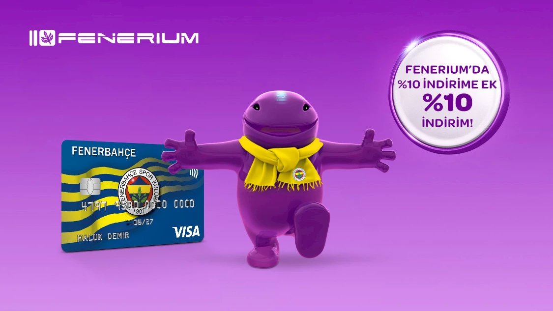 Fenerbahçe Worldcard ile Fenerium mağazalarında %10 indirime ek %10, tek seferde 500 TL, toplamda 1000 TL’ye varan indirim!  