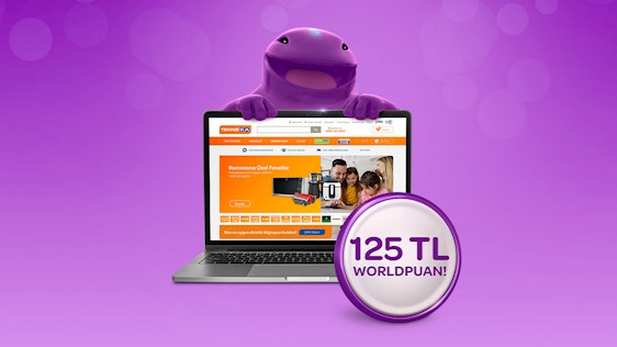 Teknosa.com’da 125 TL Worldpuan! Üstelik peşin fiyatına 12 aya varan taksit!